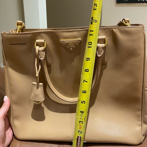 Prada Lux Saffiano Tote Beige - Picture 12 of 16